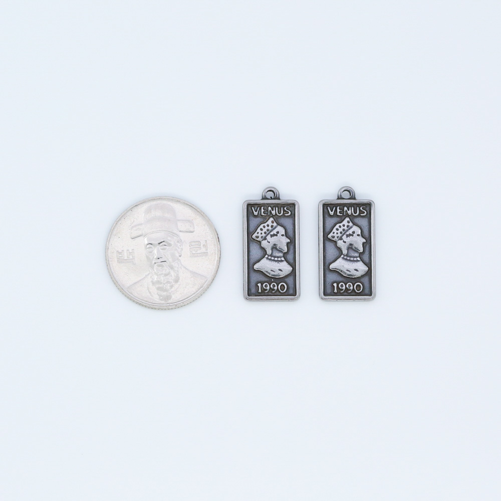 써지컬스틸 비너스 사각 펜던트