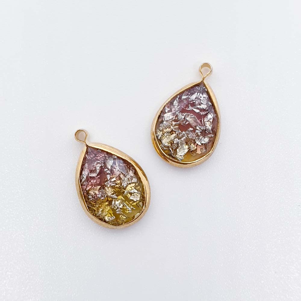 물방울 그라데이션 펄포인트 펜던트 악세사리 부자재 입니다.