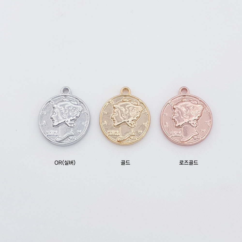 아트박스/앤쥬얼리 양면 입체 리버티 동전 코인펜던트 목걸이만 - GS SHOP