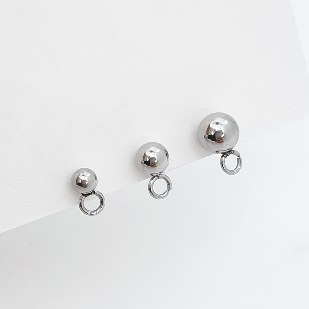 써지컬스틸 귀걸이침 볼 포스트(size3)악세사리부자재 입니다.