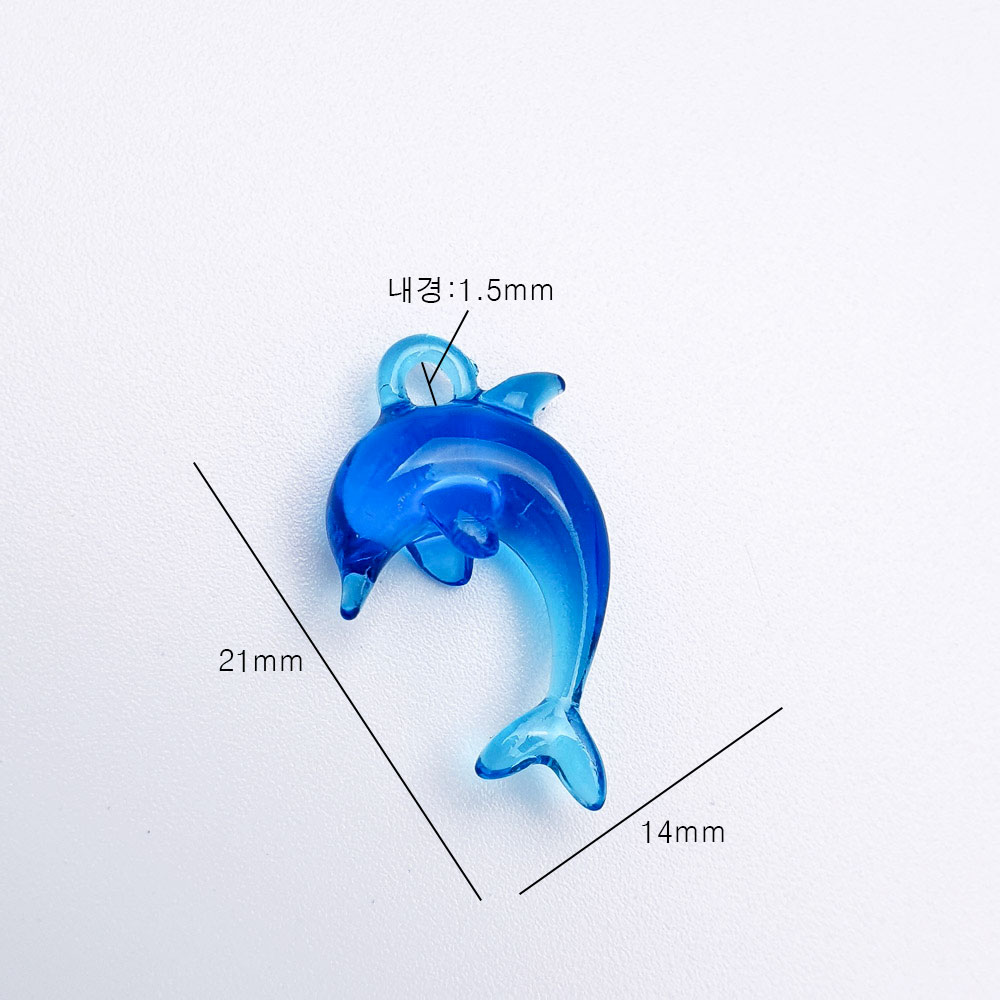 제품은 가로 14mm, 길이 21mm, 내경 1.5mm 크기입니다.