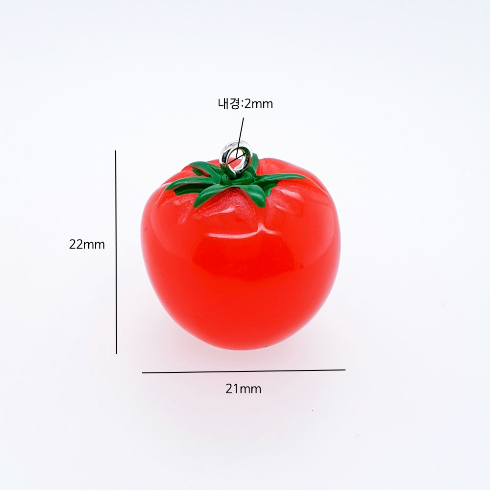 이 제품은 가로21mm, 길이 22mm, 내경 2mm 크기입니다.