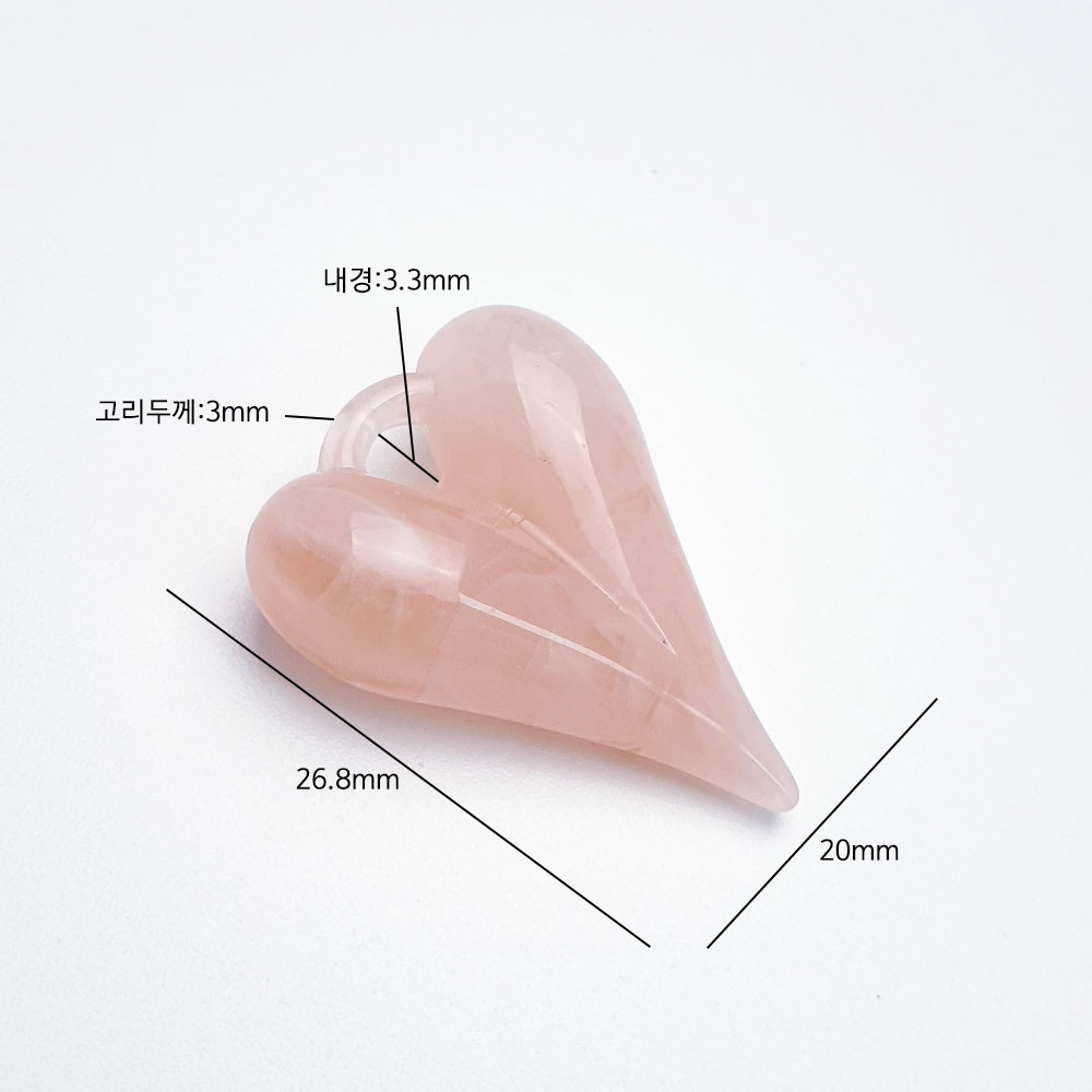 제품의 크기는 가로 20mm, 길이 26.8mm, 내경 3.3mm입니다.