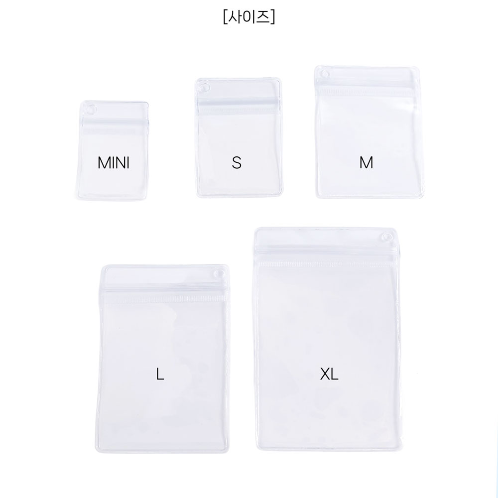 제품 사이즈는 MINI,S,M,L,XL 총 5가지입니다.