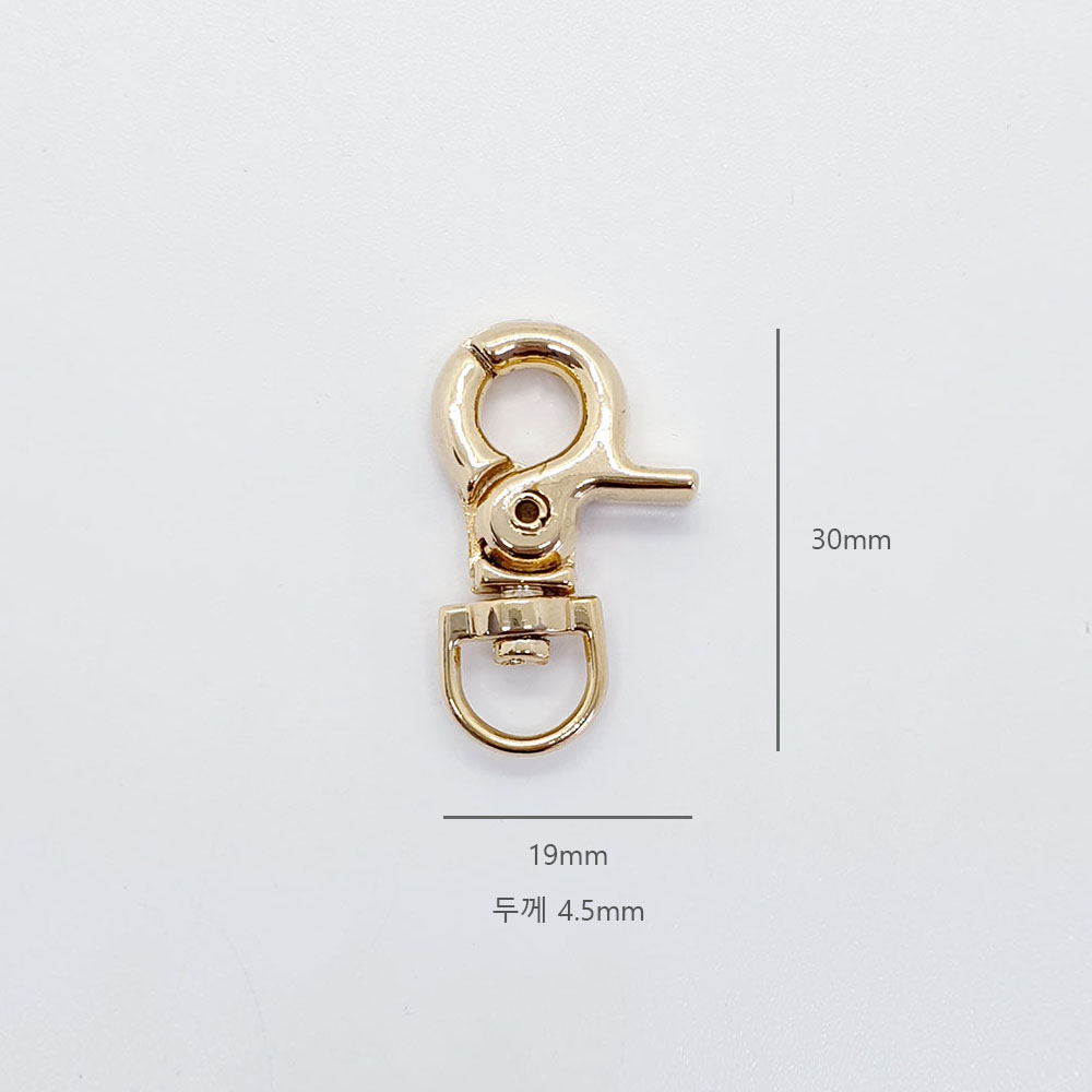 원형 랍스터 회전형 붕어고리 개고리 악세사리부자재 백참 가방장식-모바일 11번가