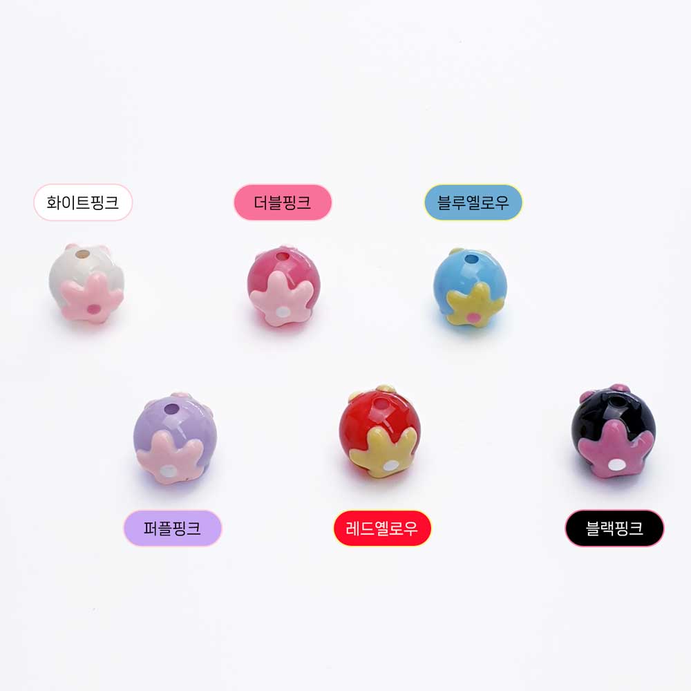 제품의 색상은 화이트핑크, 더블핑크, 블루옐로우, 퍼플핑크, 레드옐로우, 블랙핑크 총 6가지입니다.