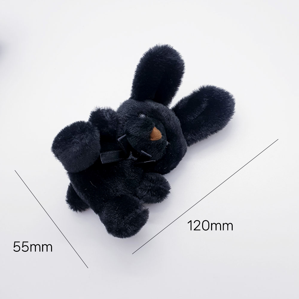 블랙토끼 밍크토끼 토끼인형키링 인형참 사이즈는 가로55mm 세로120mm 입니다.