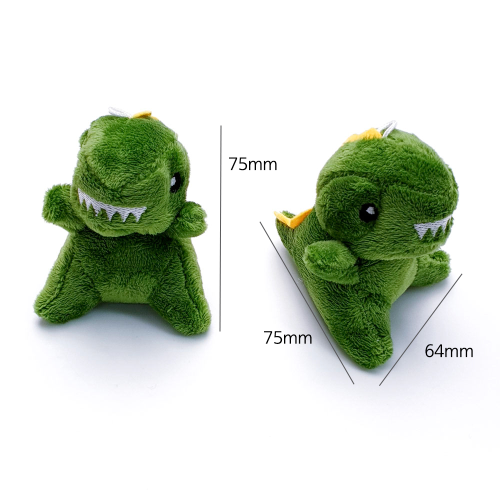 공룡인형 키링 악세사리부자재의 크기는 가로64mm, 길이75mm, 높이 75mm입니다.