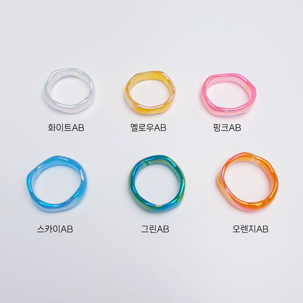 제품의 색상은 화이트AB, 옐로우AB, 핑크AB, 스카이AB, 그린AB, 오렌지AB 총 6가지입니다.