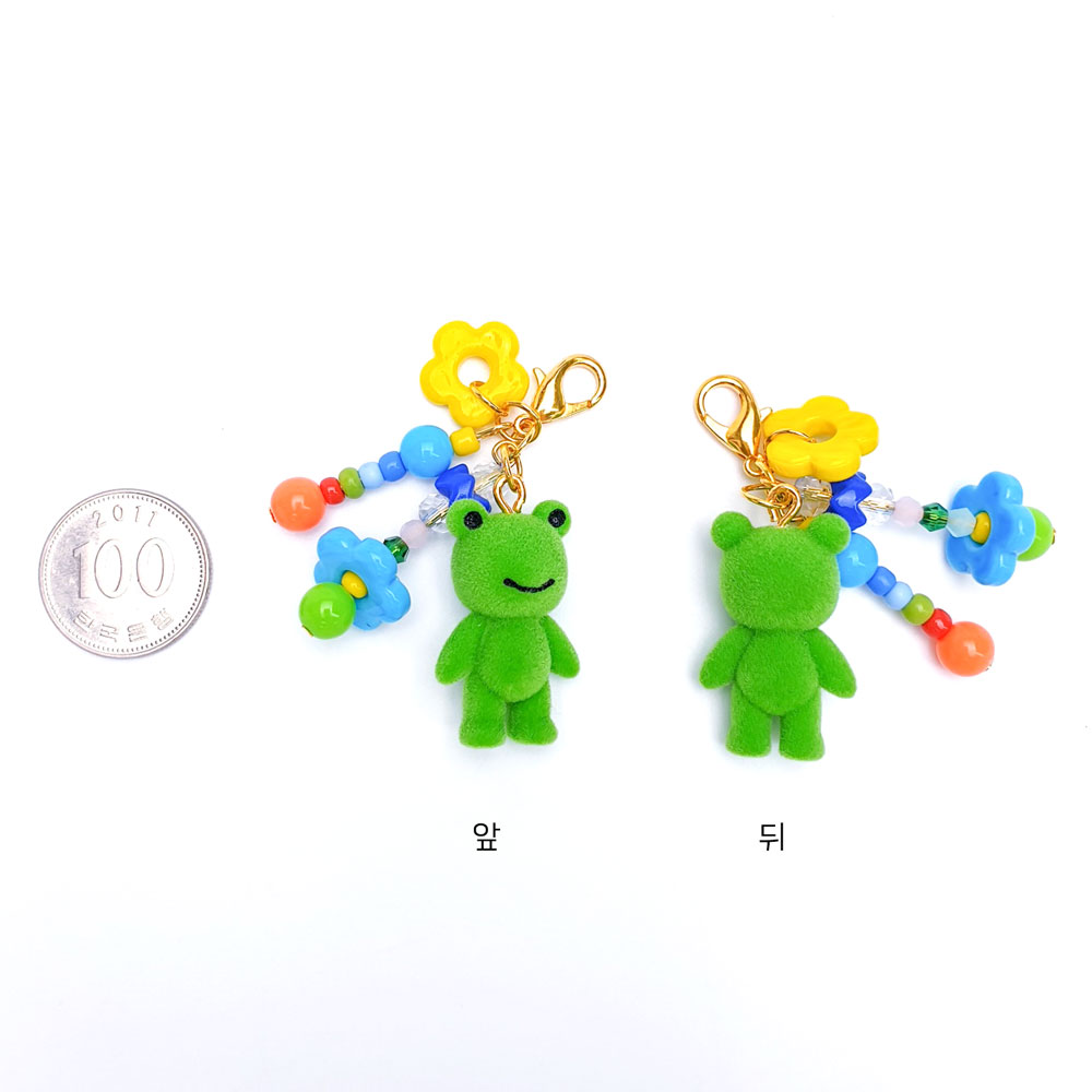 제품의 앞면과 뒷면을 100원짜리 동전과 비교하였습니다.