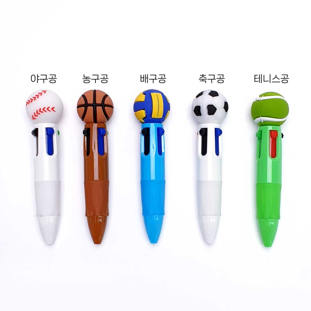 제품의 색상은 야구공,농구공,배구공,축구공,테니스공 총 5가지입니다.